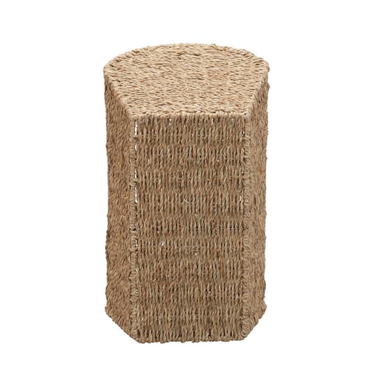 Household Essentials 16.5" Wide Seagrass Rectangular Woven Magazine Rack